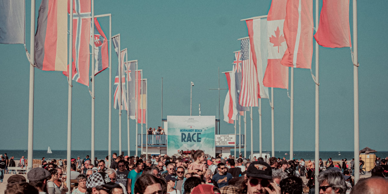 normandy beach race 2019 foule flag